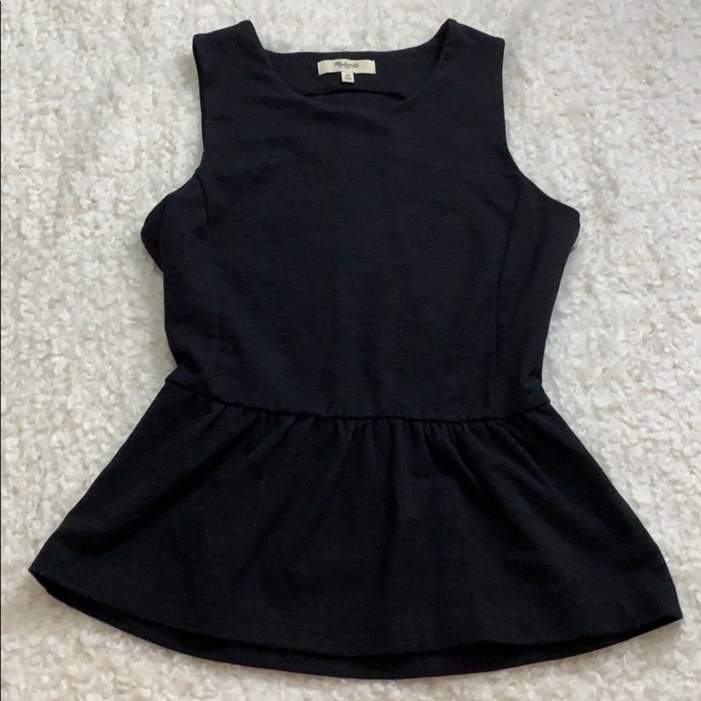 Madewell peplum top